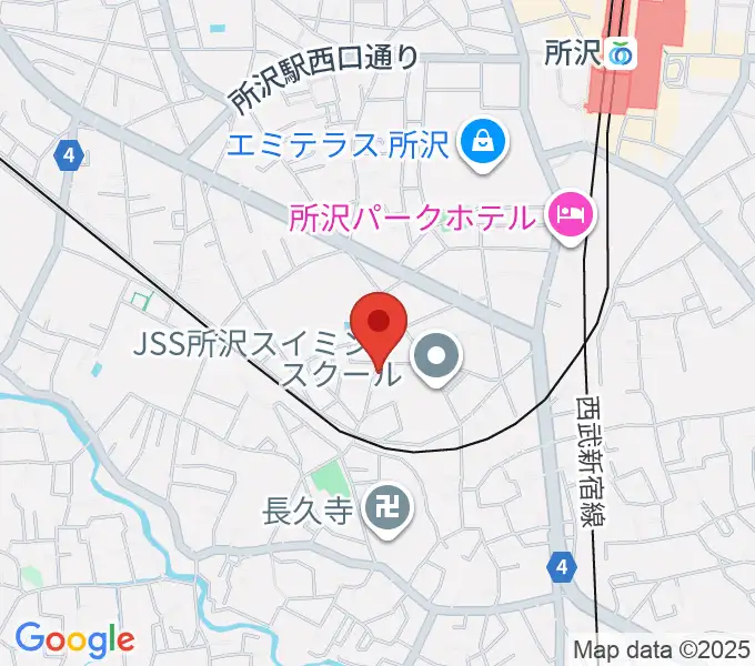 山本かずみピアノ教室の地図