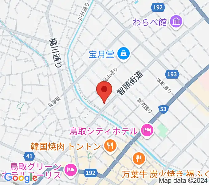 アコヤ楽器店 本店の地図