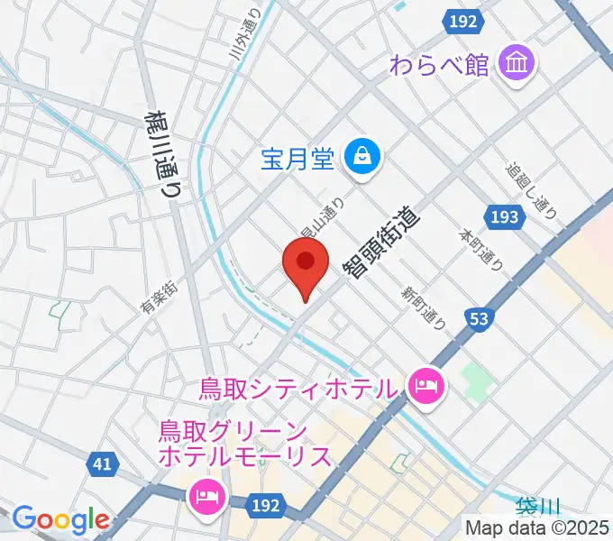アコヤ楽器店 本店の地図