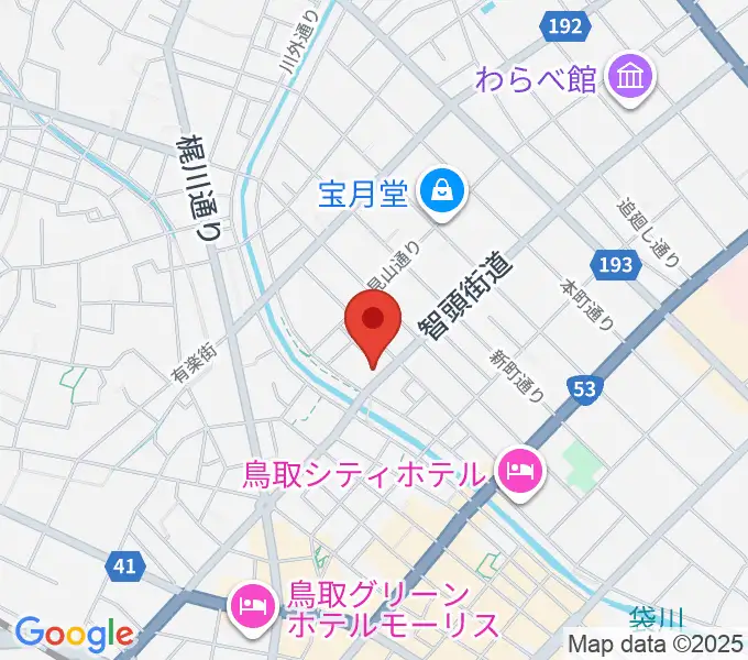 アコヤ楽器店 本店の地図
