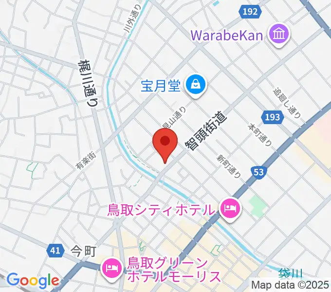 アコヤ楽器店 本店の地図