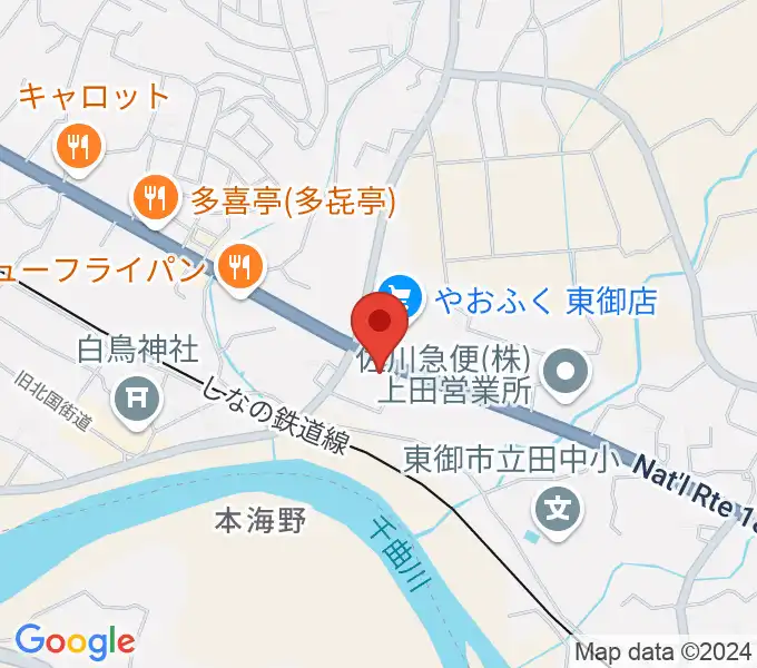 まんが専科ギター教室の地図