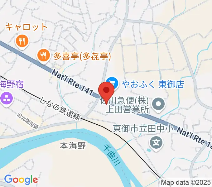 まんが専科ギター教室の地図
