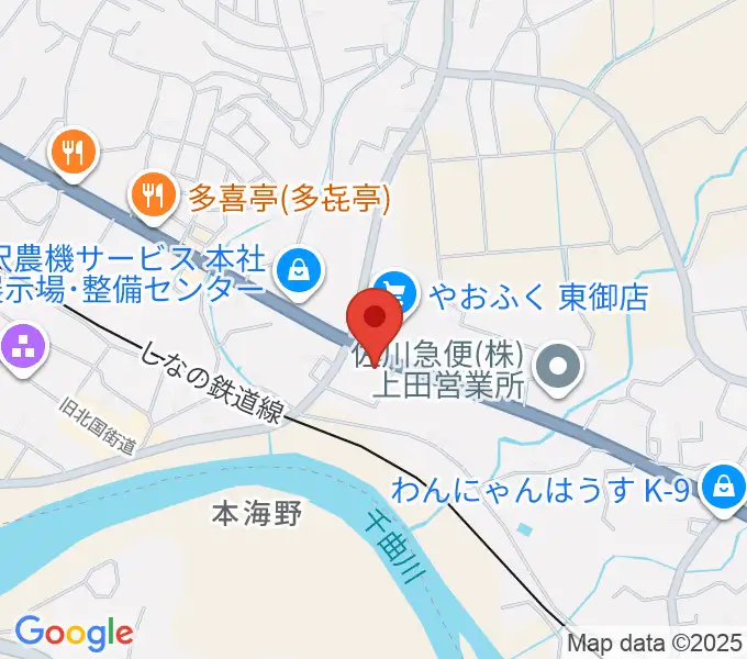 まんが専科ギター教室の地図