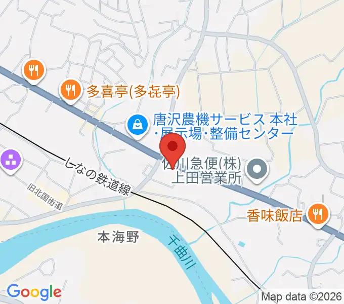まんが専科ギター教室の地図