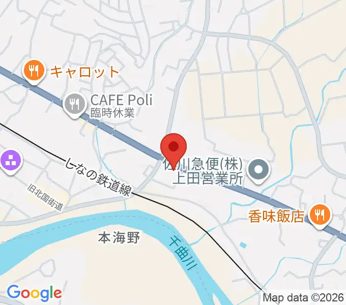 まんが専科ギター教室の地図