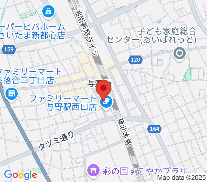 和幸音楽院 与野校の地図