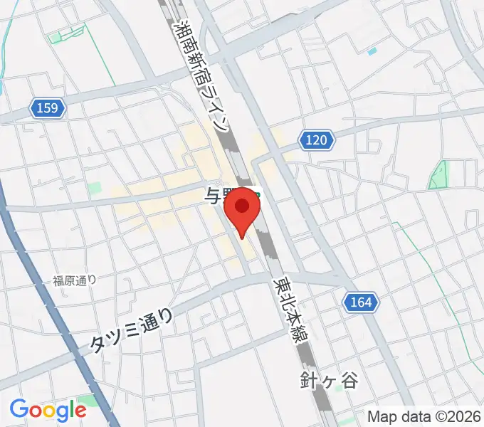 和幸音楽院 与野校の地図