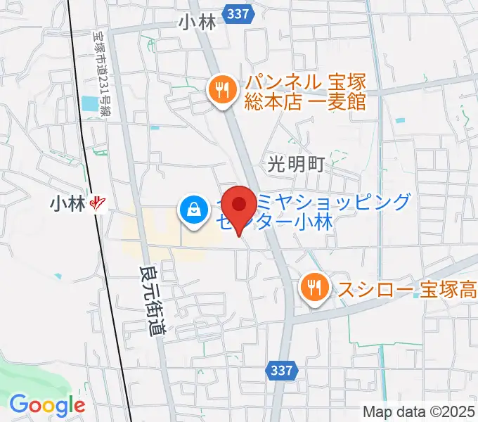 いくこフルート教室の地図