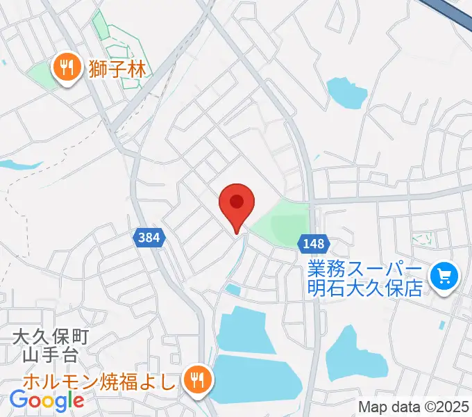 7丁目ギター教室 明石校の地図