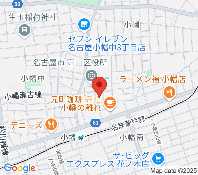 小幡 音楽館の地図