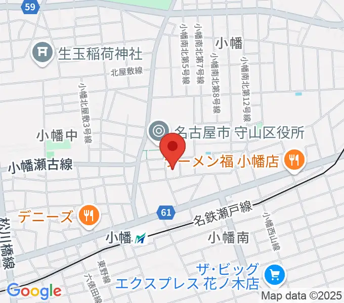 小幡 音楽館の地図