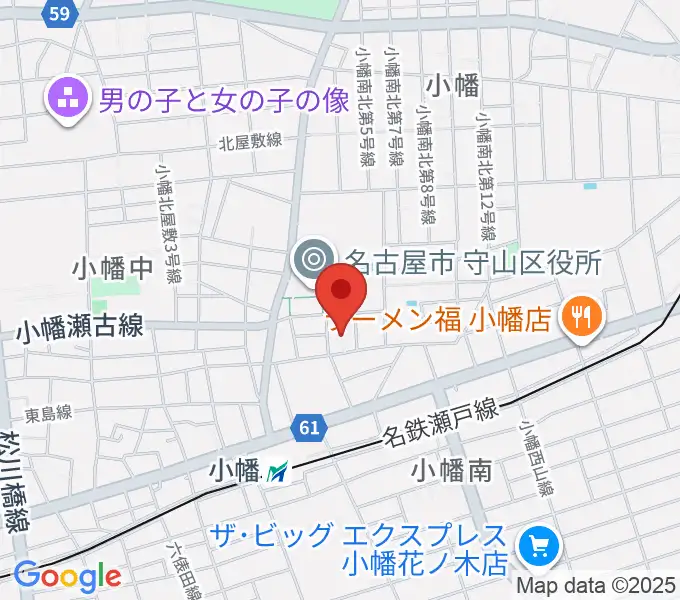 小幡 音楽館の地図