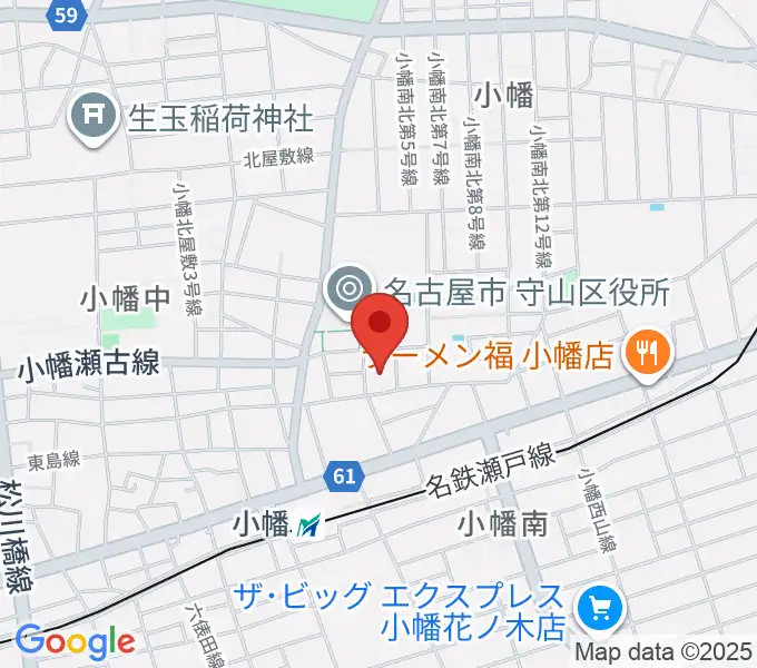 小幡 音楽館の地図
