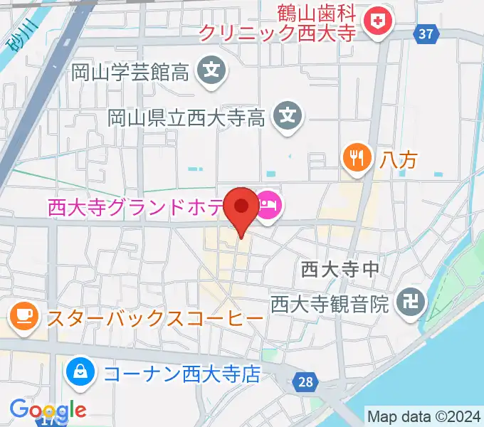 大森ピアノ教室の地図