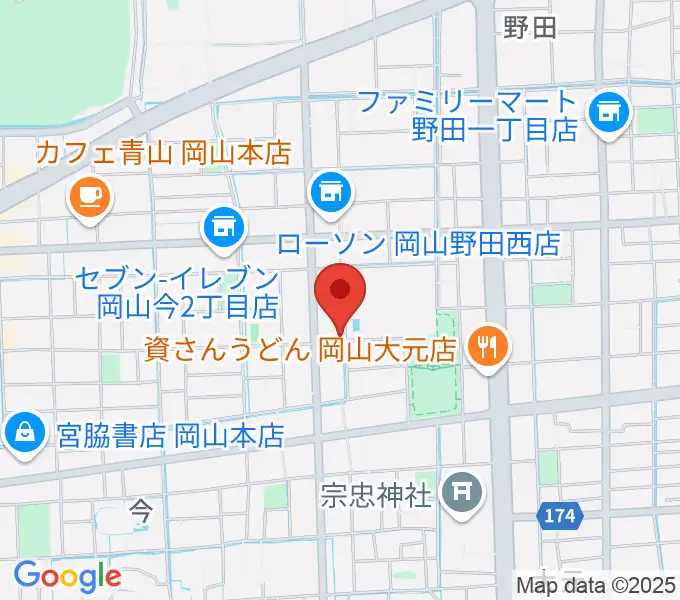 音楽工房アンダンテの地図