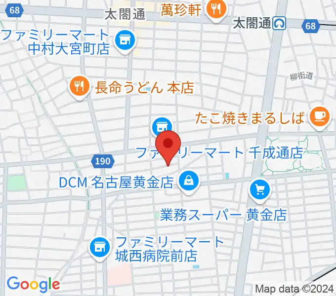 山口ギター音楽院の地図