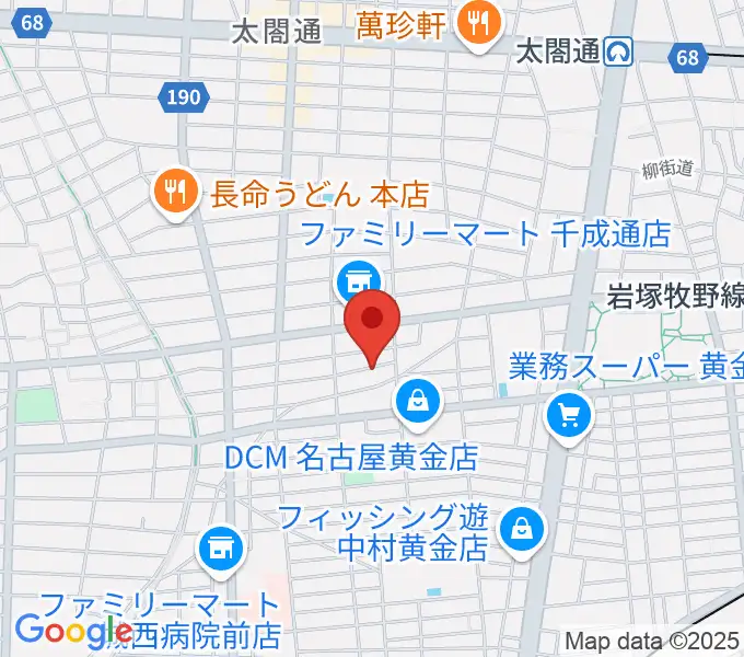 山口ギター音楽院の地図