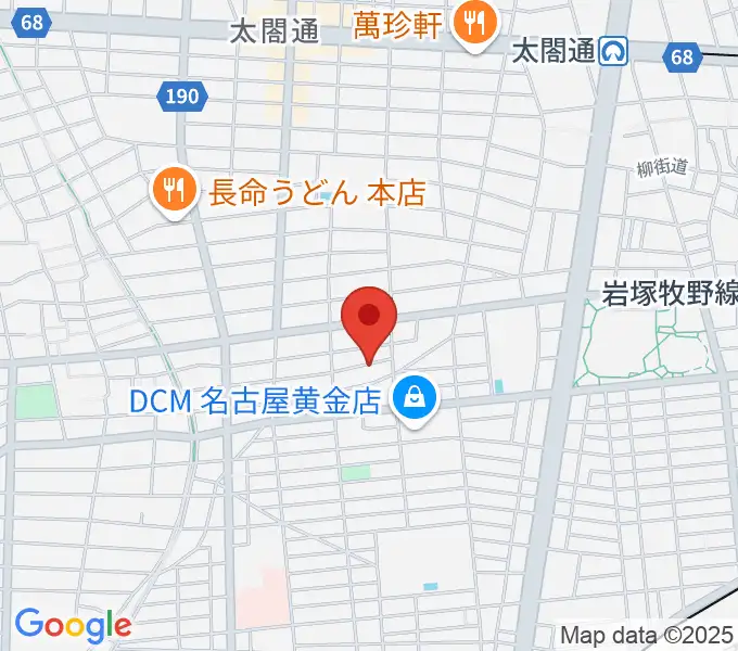 山口ギター音楽院の地図