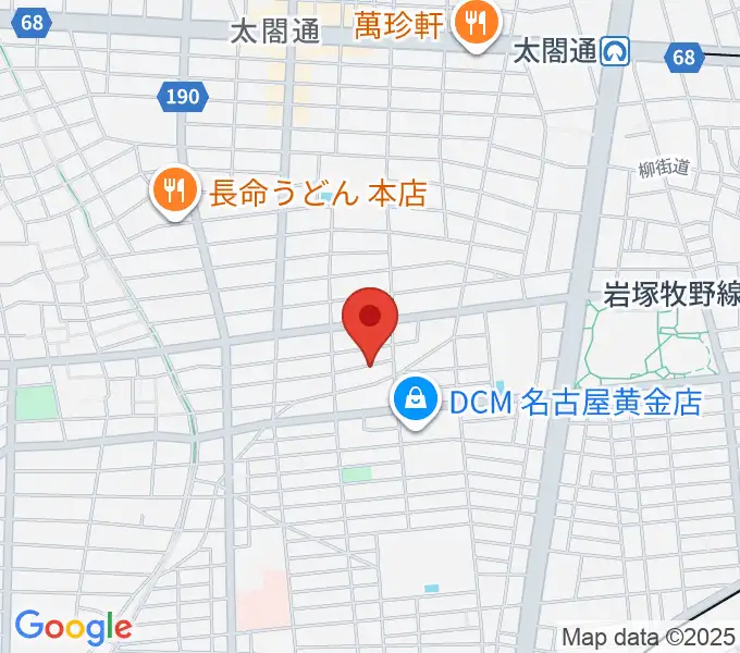 山口ギター音楽院の地図