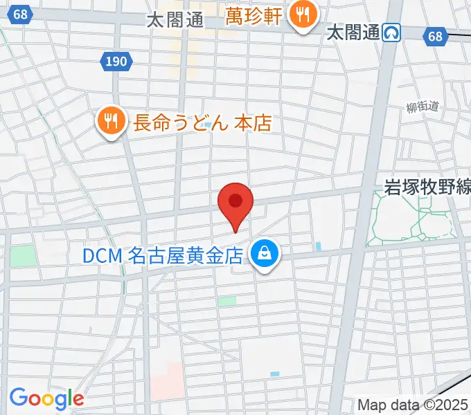 山口ギター音楽院の地図