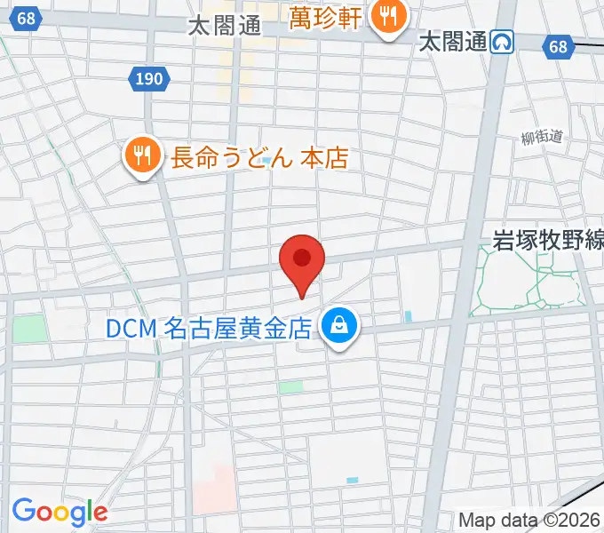 山口ギター音楽院の地図