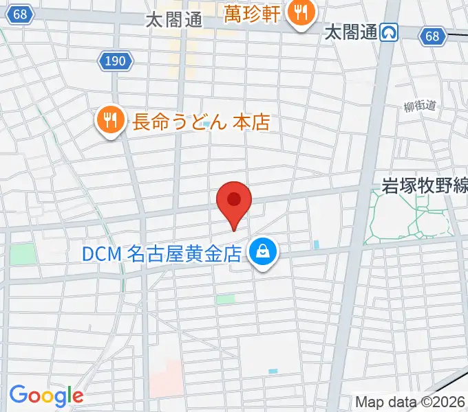 山口ギター音楽院の地図