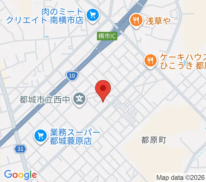 東別府ギター教室の地図