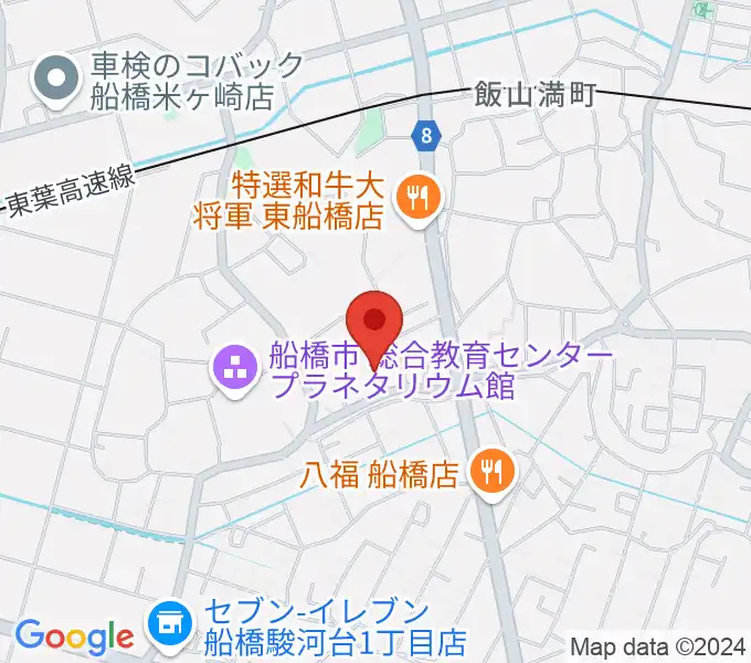 ちおり音楽教室の地図