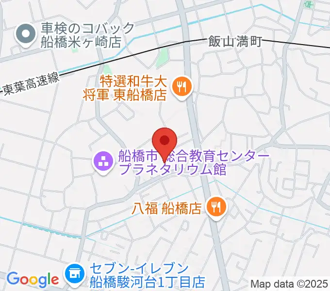 ちおり音楽教室の地図