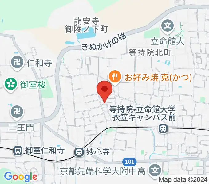 岡田ギター教室の地図