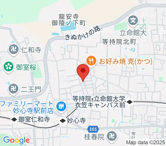 岡田ギター教室の地図