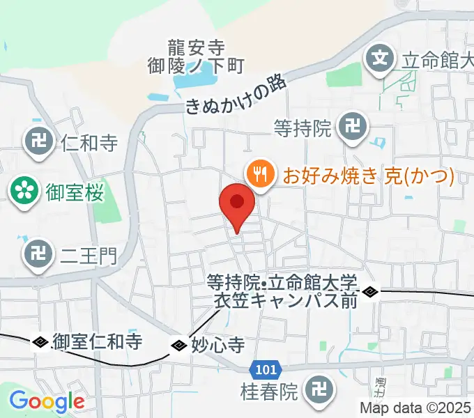 岡田ギター教室の地図