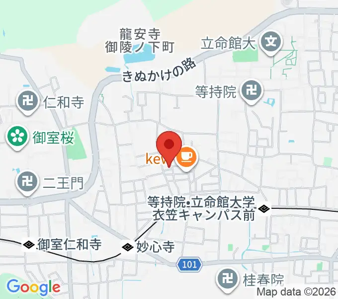 岡田ギター教室の地図