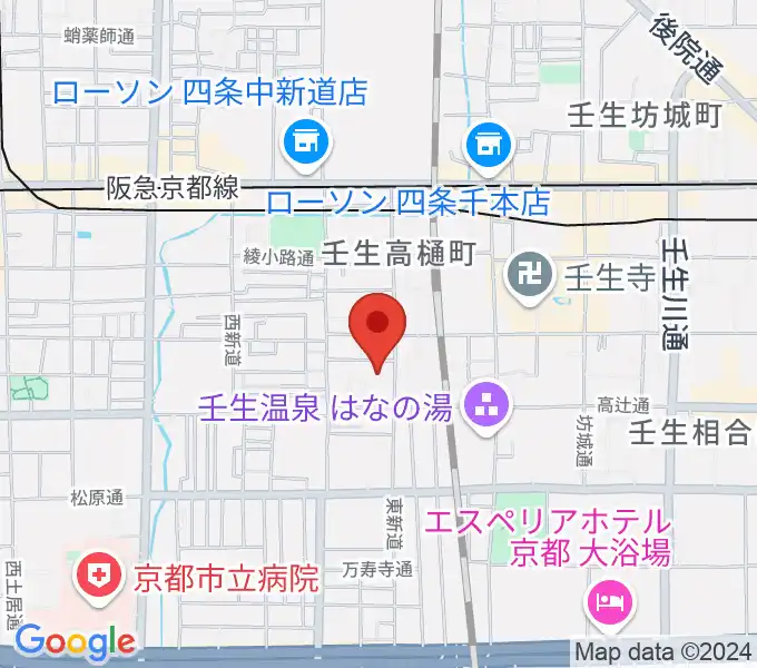 たけいち音楽教室の地図