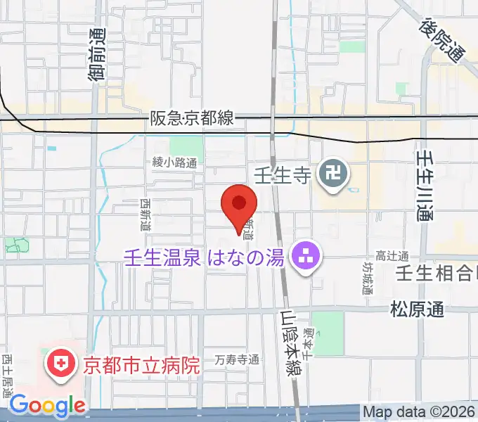 たけいち音楽教室の地図