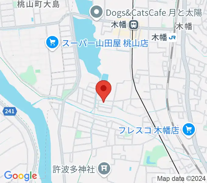 安井音楽教室の地図