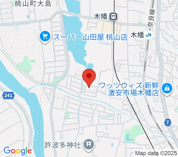 安井音楽教室の地図