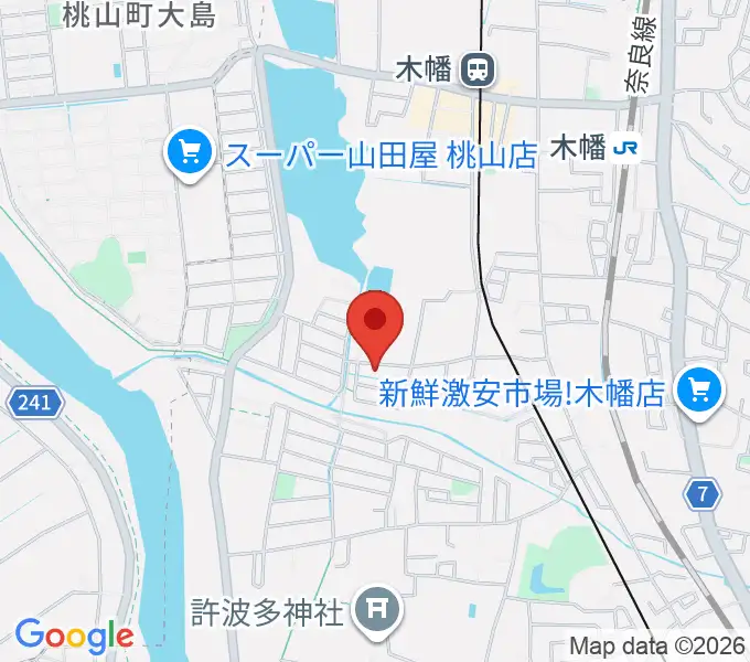 安井音楽教室の地図