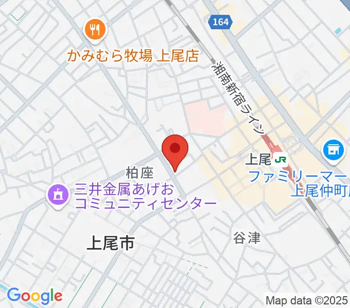 平山ピアノ教室の地図