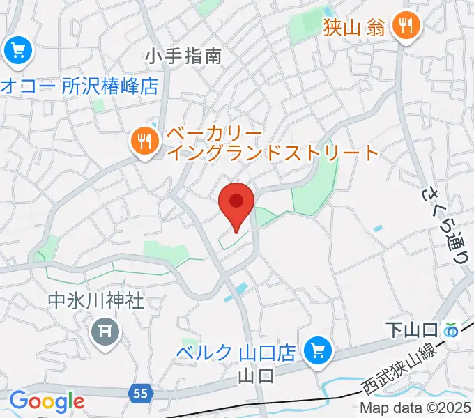 門田ピアノ教室の地図