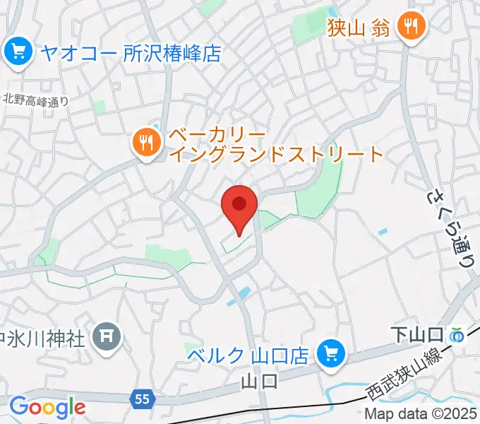 門田ピアノ教室の地図