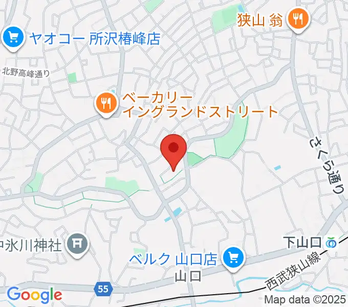 門田ピアノ教室の地図