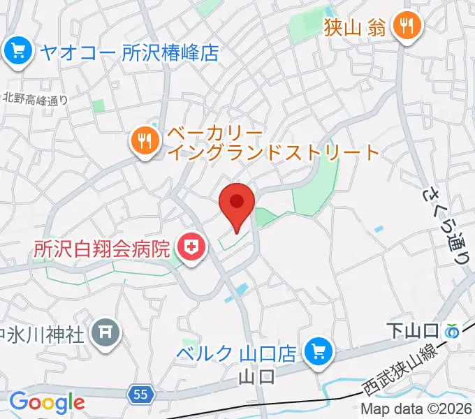 門田ピアノ教室の地図