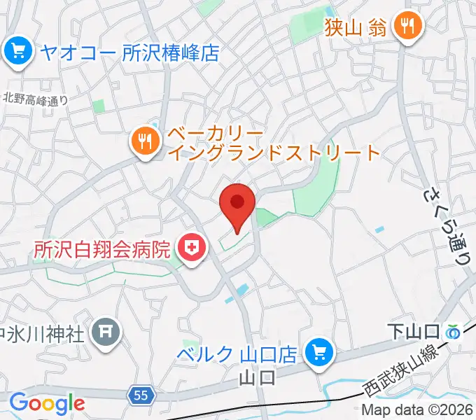 門田ピアノ教室の地図