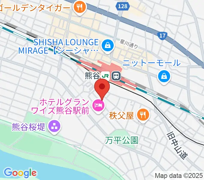 アルファ・ミュージックの地図