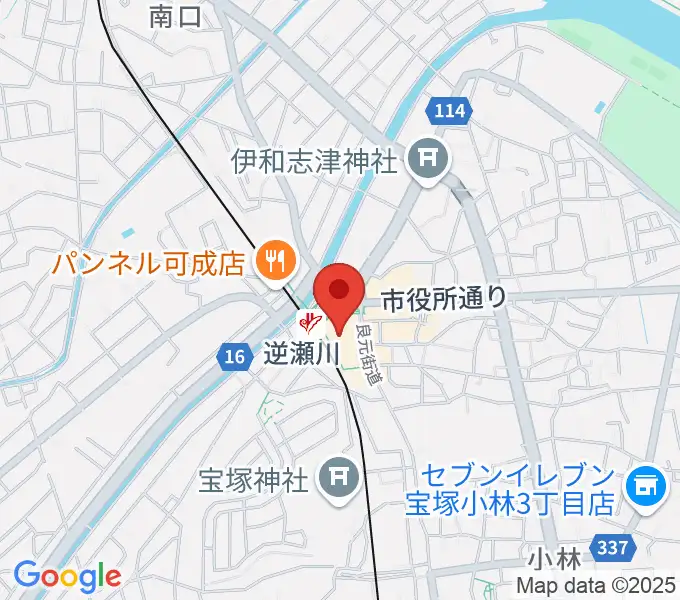 J.カレッジの地図
