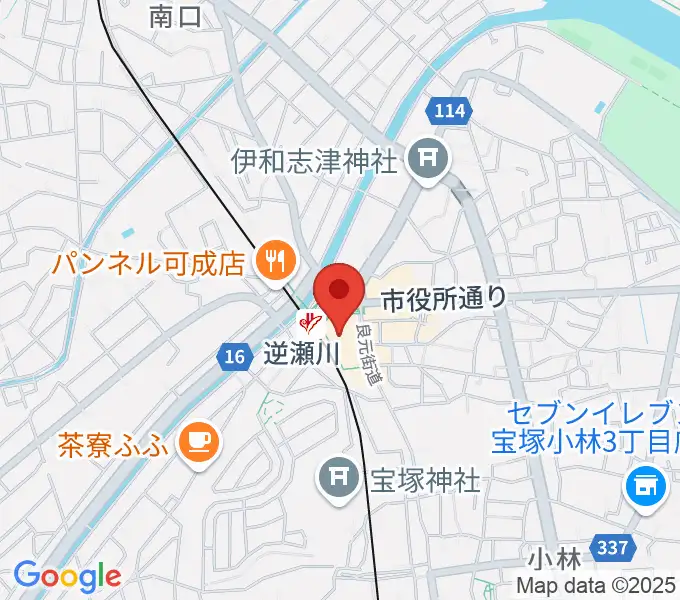 J.カレッジの地図