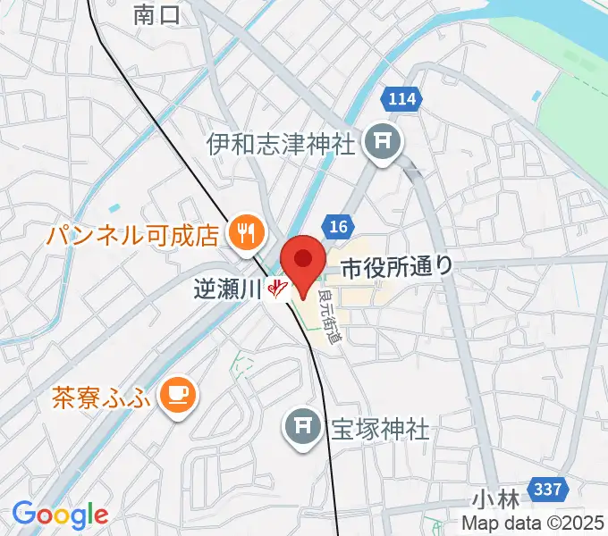 J.カレッジの地図