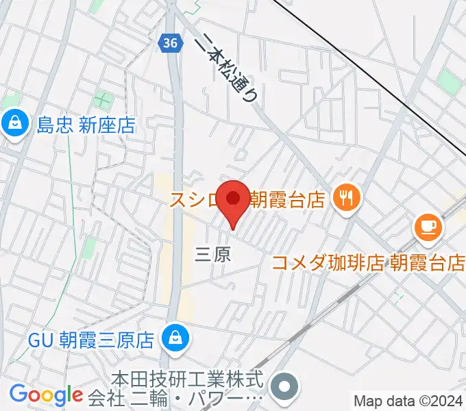 斉藤ベース教室の地図